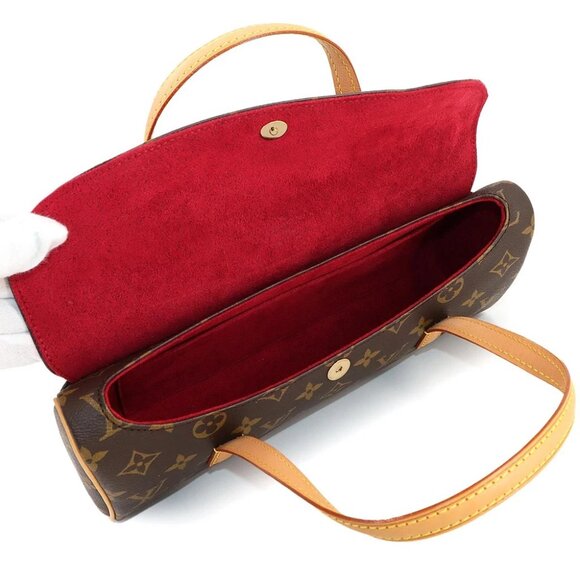 LOUIS VUITTON Monogram Sonatine Hand Bag Brown M51902 Purse 90282136 - Picture 2 of 11